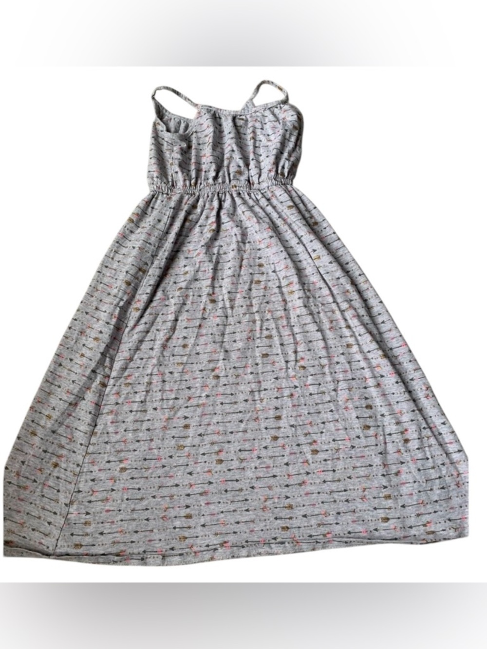 🎆🎇3for$9 Girls jumping beans maxi dress- grey- size 5